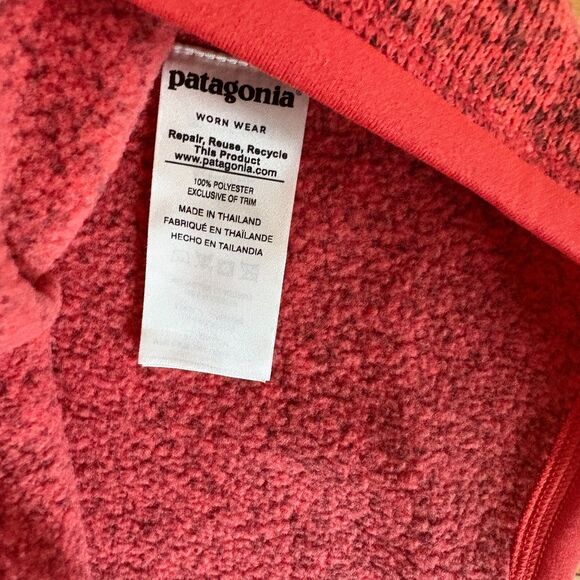 Patagonia Better Sweater‎ 1/4 Zip Women's size S heathered Pink Pullover - Picture 4 of 7